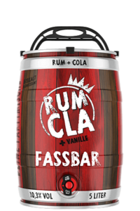 FASSBAR Partymische RUM + Cola + Vanilla im 5 Liter fass