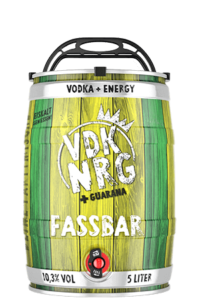 FASSBAR Partymische-Vodka + Energy + Guarana. Die Nr. 1 unter den Mischungen